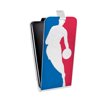 Дизайнерский вертикальный чехол-книжка для Samsung Galaxy Alpha НБА (на заказ)