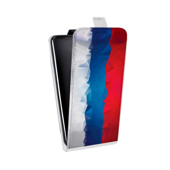 Дизайнерский вертикальный чехол-книжка для Lenovo Vibe X2 Российский флаг (на заказ)