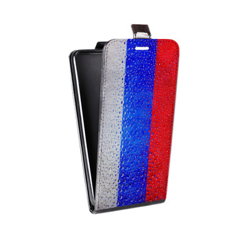 Дизайнерский вертикальный чехол-книжка для Nokia 5 Российский флаг (на заказ)