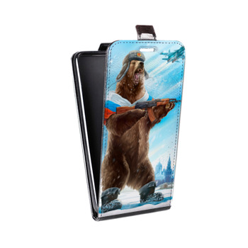 Дизайнерский вертикальный чехол-книжка для Iphone 6 Plus/6s Plus Российский флаг (на заказ)