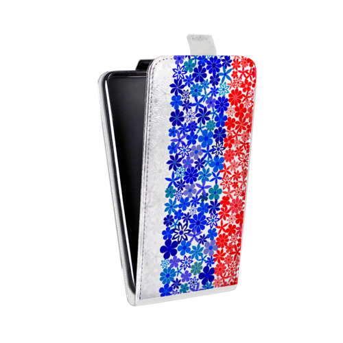 Дизайнерский вертикальный чехол-книжка для Samsung Galaxy A50 Российский флаг