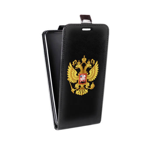 Дизайнерский вертикальный чехол-книжка для LG Stylus 3 Российский флаг