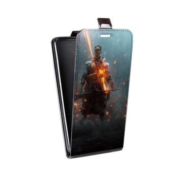 Дизайнерский вертикальный чехол-книжка для Samsung Galaxy S6 Edge Battlefield (на заказ)