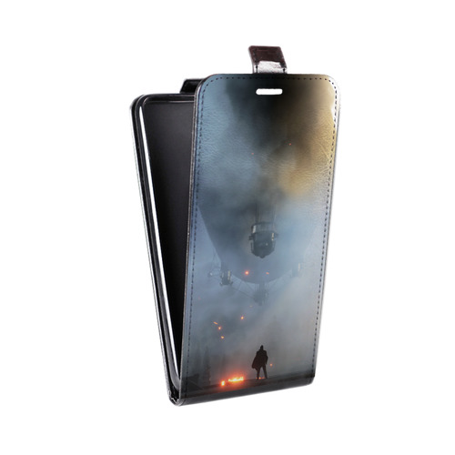 Дизайнерский вертикальный чехол-книжка для Alcatel One Touch Idol X Battlefield