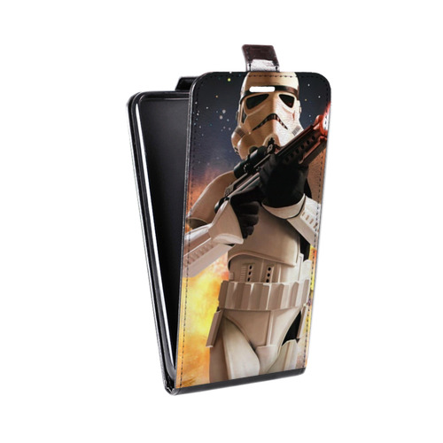 Дизайнерский вертикальный чехол-книжка для Alcatel U5 Star Wars Battlefront