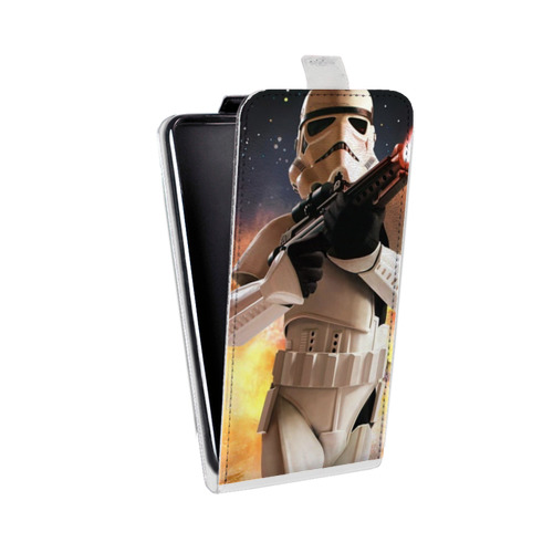 Дизайнерский вертикальный чехол-книжка для ASUS ZenFone 4 Selfie Star Wars Battlefront