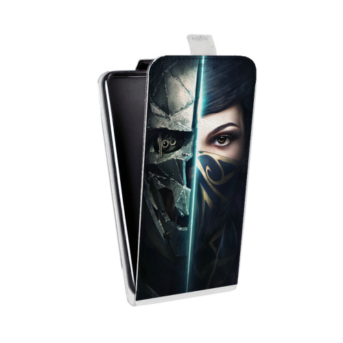 Дизайнерский вертикальный чехол-книжка для HTC U12 Life Dishonored 2