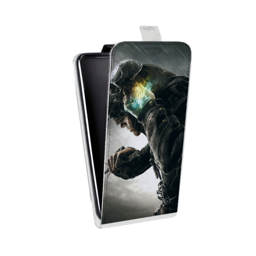 Дизайнерский вертикальный чехол-книжка для HTC Desire 400 Dishonored 2