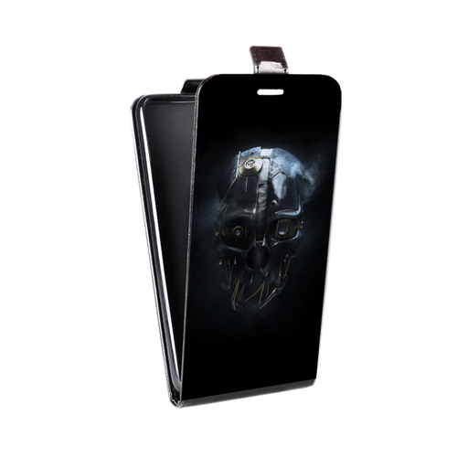 Дизайнерский вертикальный чехол-книжка для Samsung Galaxy J7 Dishonored 2