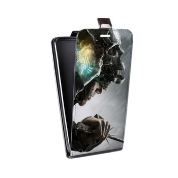 Дизайнерский вертикальный чехол-книжка для Alcatel One Touch Pop D5 Dishonored 2 (на заказ)