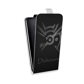 Дизайнерский вертикальный чехол-книжка для Samsung Galaxy Note 2 Dishonored 2 (на заказ)