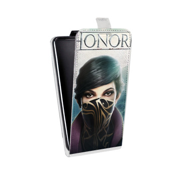 Дизайнерский вертикальный чехол-книжка для Huawei Honor 8 Dishonored  (на заказ)