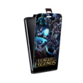 Дизайнерский вертикальный чехол-книжка для Alcatel One Touch Idol Ultra League of Legends
