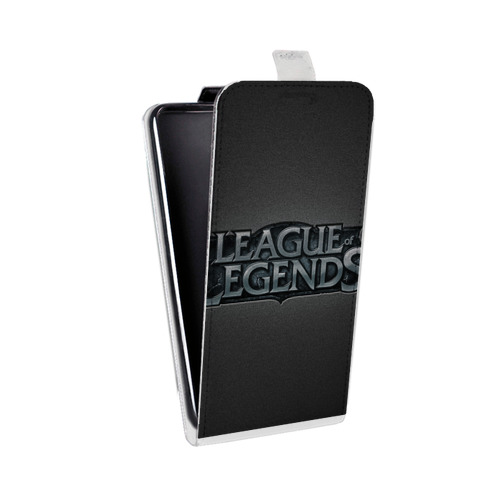 Дизайнерский вертикальный чехол-книжка для Samsung Galaxy J7 League of Legends