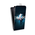 Дизайнерский вертикальный чехол-книжка для Samsung Galaxy Core Prime Counter-Strike
