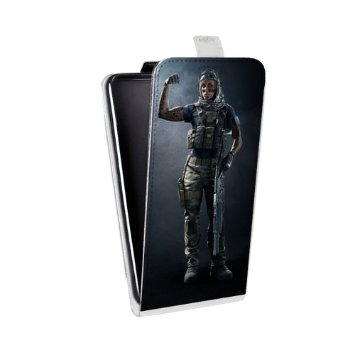 Дизайнерский вертикальный чехол-книжка для HTC Desire 601 Rainbow Six Siege