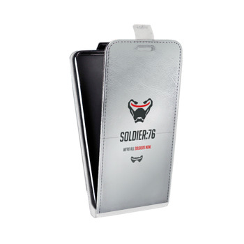 Дизайнерский вертикальный чехол-книжка для Iphone 5s Overwatch (на заказ)