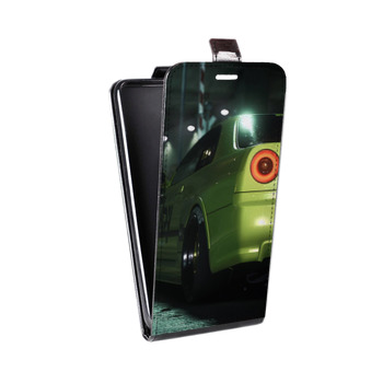 Дизайнерский вертикальный чехол-книжка для Huawei Honor 8 Need For Speed (на заказ)