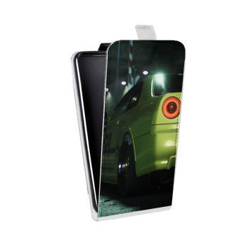 Дизайнерский вертикальный чехол-книжка для Huawei P10 Need For Speed (на заказ)