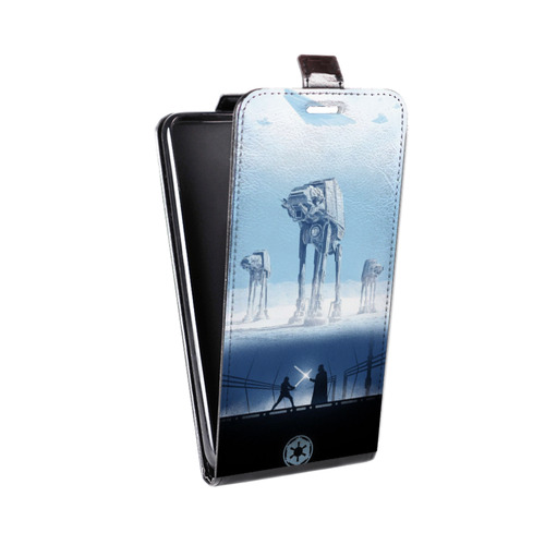 Дизайнерский вертикальный чехол-книжка для LG Optimus G2 mini Звездные войны