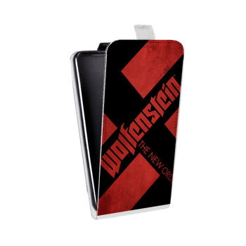Дизайнерский вертикальный чехол-книжка для Sony Xperia Z3+ Wolfenstein (на заказ)
