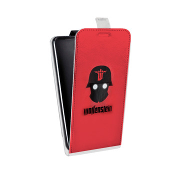 Дизайнерский вертикальный чехол-книжка для Iphone 5s Wolfenstein (на заказ)