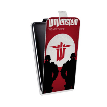 Дизайнерский вертикальный чехол-книжка для Alcatel One Touch Pop D5 Wolfenstein (на заказ)