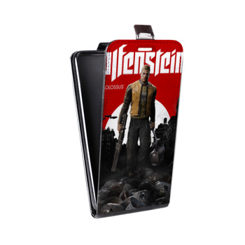 Дизайнерский вертикальный чехол-книжка для Alcatel One Touch Pop D5 Wolfenstein (на заказ)
