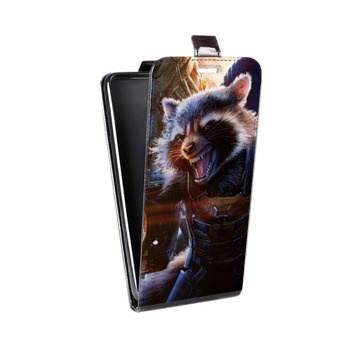 Дизайнерский вертикальный чехол-книжка для Samsung Galaxy Note 2 Стражи Галактики (на заказ)
