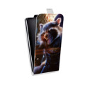 Дизайнерский вертикальный чехол-книжка для ASUS ZenFone Max Стражи Галактики