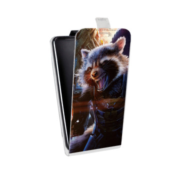 Дизайнерский вертикальный чехол-книжка для Samsung Galaxy Note 2 Стражи Галактики (на заказ)
