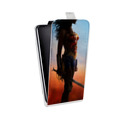 Дизайнерский вертикальный чехол-книжка для HTC Desire 601 Чудо-женщина