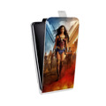 Дизайнерский вертикальный чехол-книжка для HTC Desire 601 Чудо-женщина