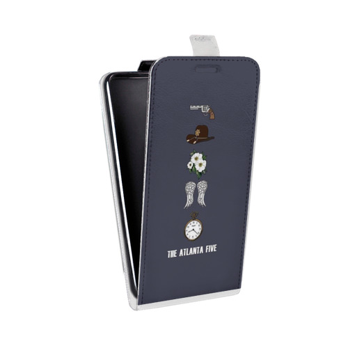 Дизайнерский вертикальный чехол-книжка для LG G7 Fit Ходячие Мертвецы