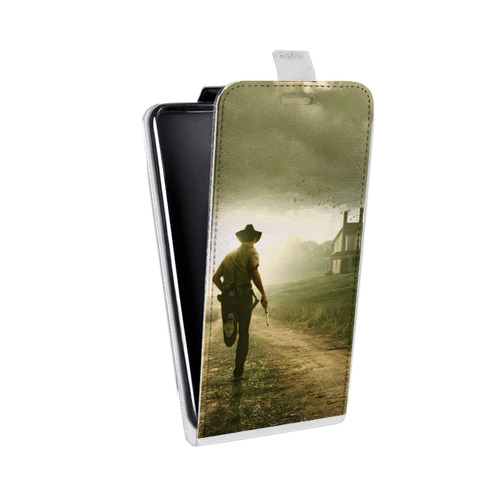 Дизайнерский вертикальный чехол-книжка для Samsung Galaxy Core Prime Ходячие Мертвецы