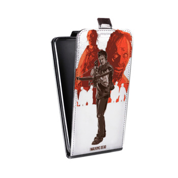 Дизайнерский вертикальный чехол-книжка для Samsung Galaxy A5 Ходячие Мертвецы (на заказ)