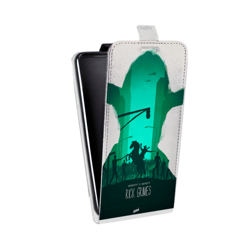 Дизайнерский вертикальный чехол-книжка для ASUS Zenfone 2 Laser 5 ZE500KL Ходячие Мертвецы