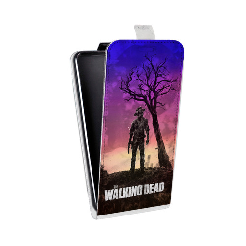 Дизайнерский вертикальный чехол-книжка для Samsung Galaxy Core Prime Ходячие Мертвецы