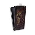 Дизайнерский вертикальный чехол-книжка для ASUS ZenFone 5 Lite Ходячие Мертвецы