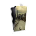 Дизайнерский вертикальный чехол-книжка для HTC Desire 516 Ходячие Мертвецы