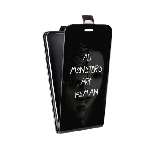 Дизайнерский вертикальный чехол-книжка для LG Google Nexus 4 Американская История Ужасов