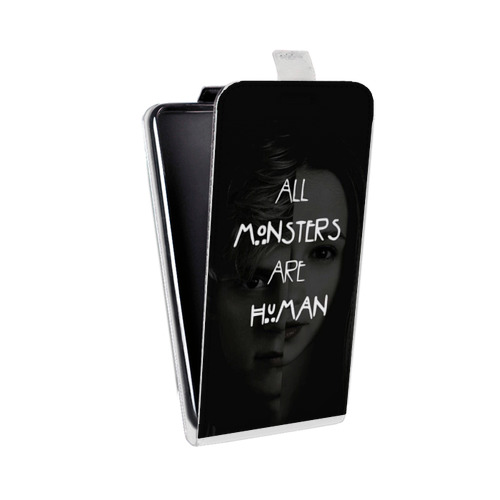 Дизайнерский вертикальный чехол-книжка для Samsung Galaxy Core Американская История Ужасов