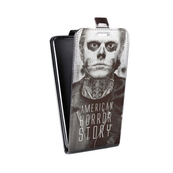 Дизайнерский вертикальный чехол-книжка для Samsung Galaxy S6 Edge Американская История Ужасов (на заказ)