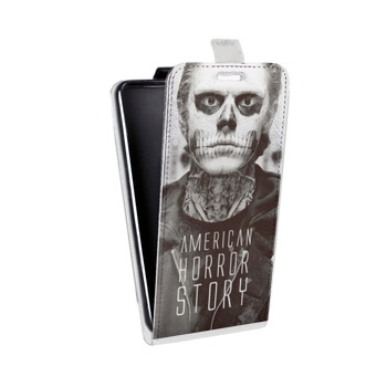 Дизайнерский вертикальный чехол-книжка для Samsung Galaxy J3 (2016) Американская История Ужасов (на заказ)