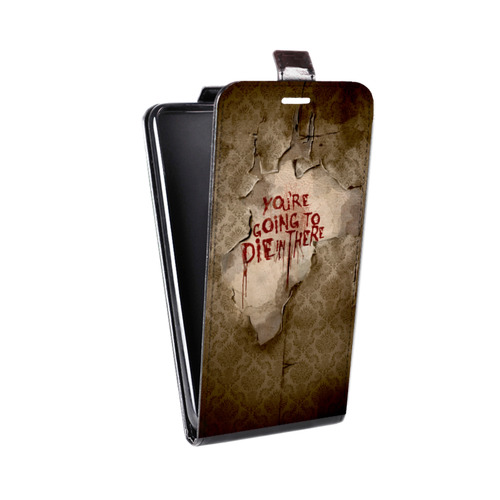 Дизайнерский вертикальный чехол-книжка для HTC Desire 200 Американская История Ужасов