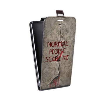 Дизайнерский вертикальный чехол-книжка для Sony Xperia E5 Американская История Ужасов (на заказ)