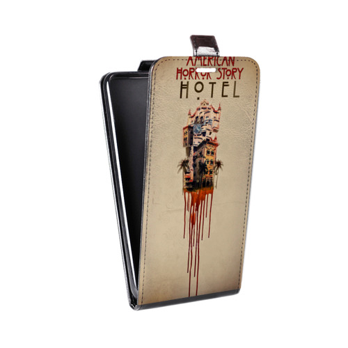 Дизайнерский вертикальный чехол-книжка для Motorola Moto G7 Американская История Ужасов