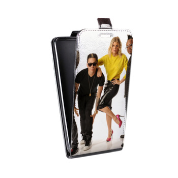 Дизайнерский вертикальный чехол-книжка для LG K7 Black Eyed Peas (на заказ)