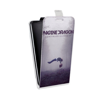 Дизайнерский вертикальный чехол-книжка для Sony Xperia E4g Imagine Dragons (на заказ)