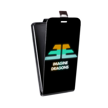 Дизайнерский вертикальный чехол-книжка для Alcatel One Touch Pop D5 Imagine Dragons (на заказ)